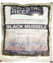 Load image into Gallery viewer, Crystal Reef Frozen Black Mussels 1lb
