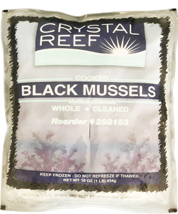 Crystal Reef Frozen Black Mussels 1lb