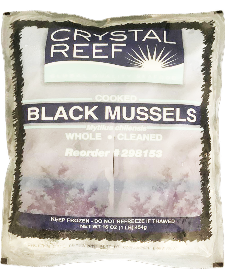 Crystal Reef Frozen Black Mussels 1lb